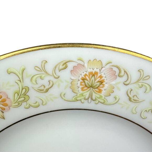 Noritake Japan May Garden 2355 Bread Butter Plate Set of 3 Floral Gold Trim 6 - Picture 3 of 5